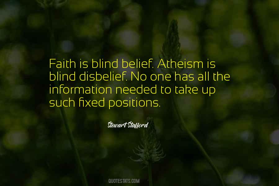 Faith Is Blind Quotes #1273622