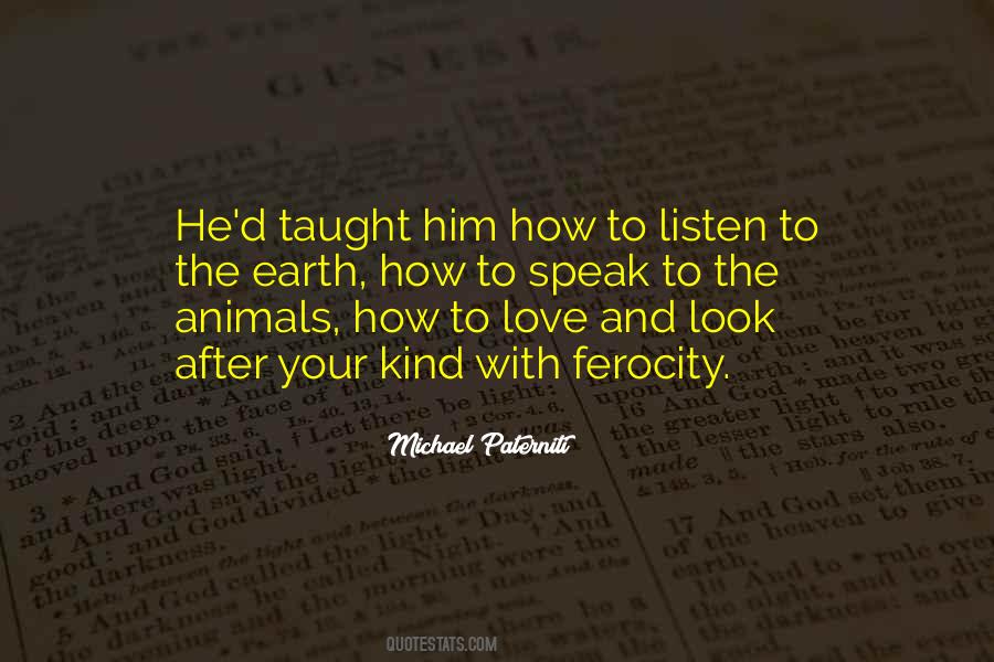 Listen To The Earth Quotes #1361666