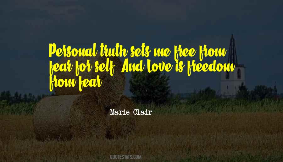 Personal Fear Quotes #1141380
