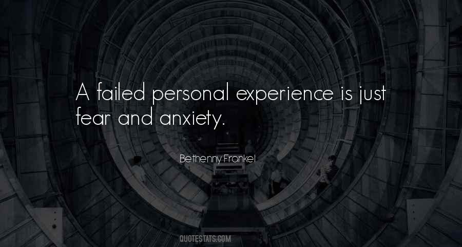 Personal Fear Quotes #1622191