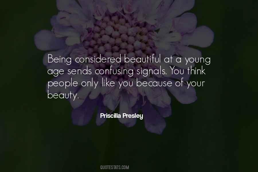 Young Beauty Quotes #274221