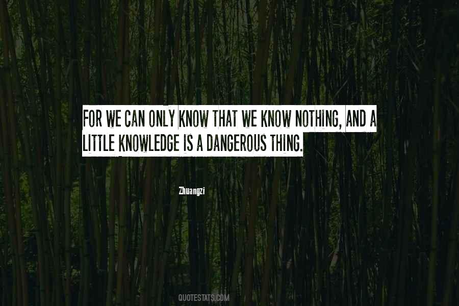 If A Little Knowledge Is Dangerous Quotes #850357