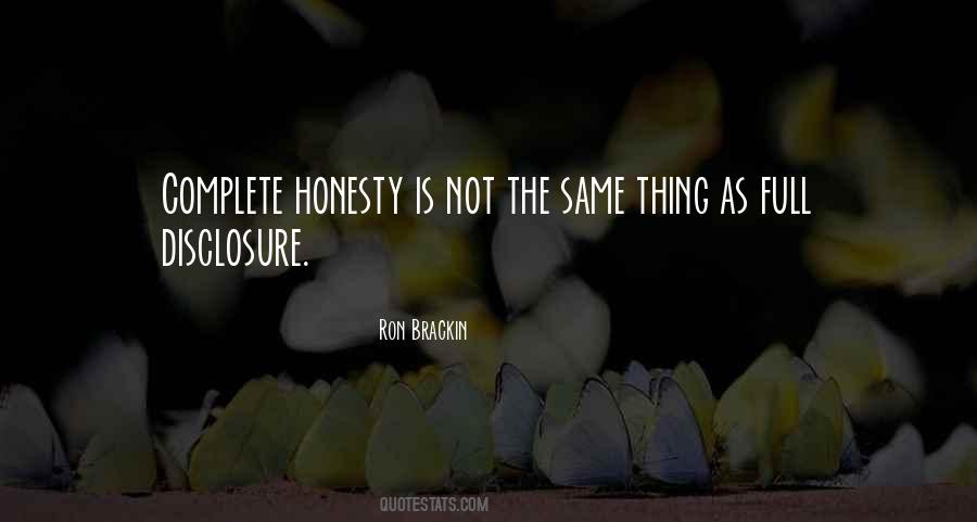 Honesty Is Not Quotes #529839