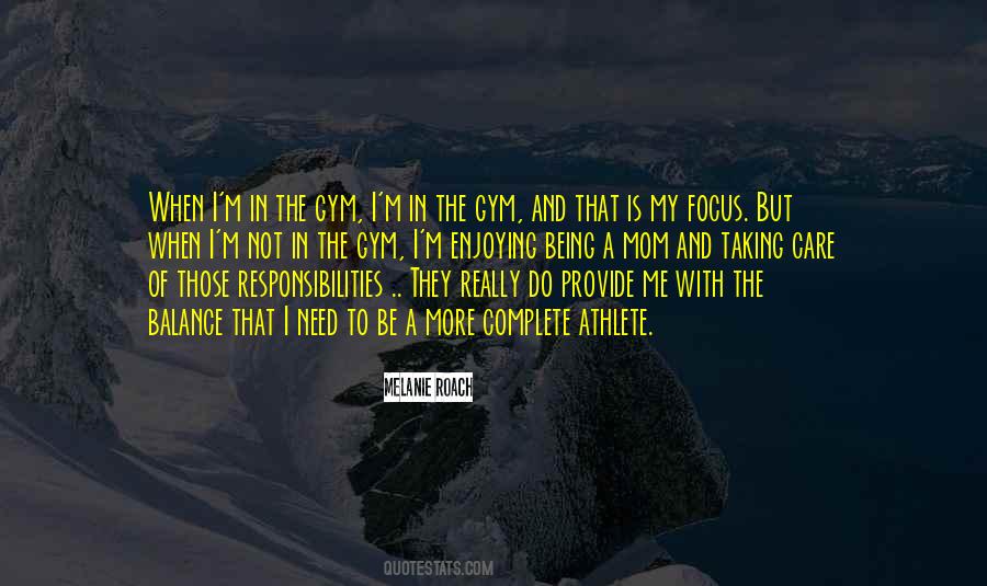 Balance Gym Quotes #1601531