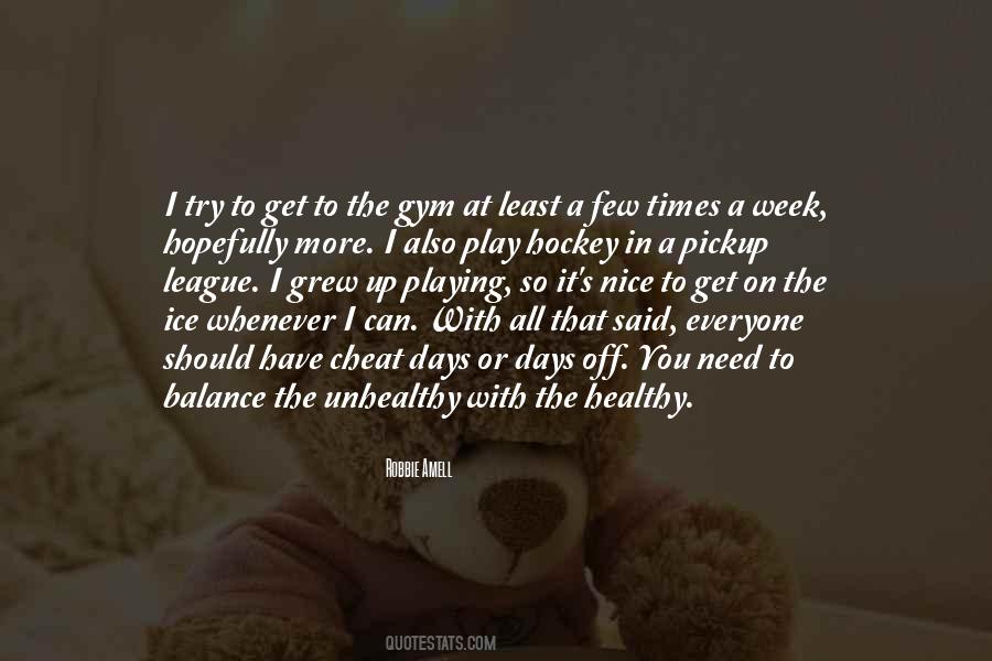 Balance Gym Quotes #706476
