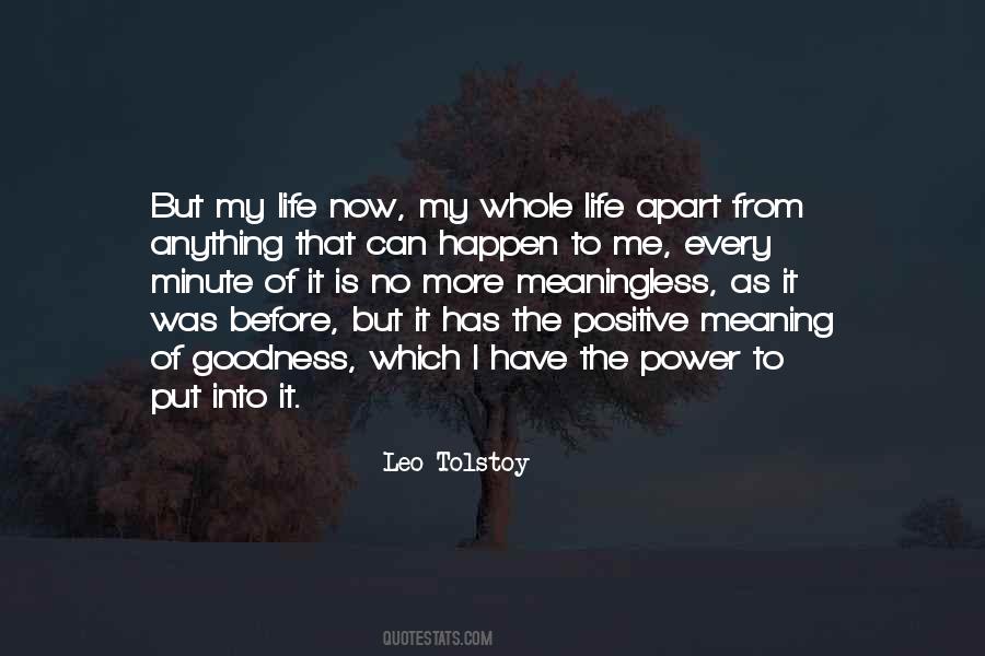 Meaning Of My Life Quotes #917430