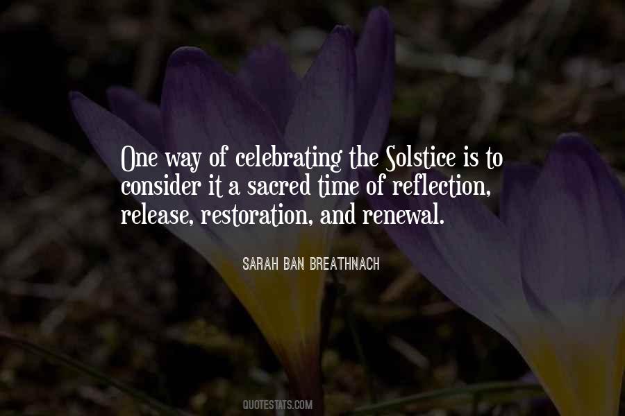 Quotes About The Solstice #327044
