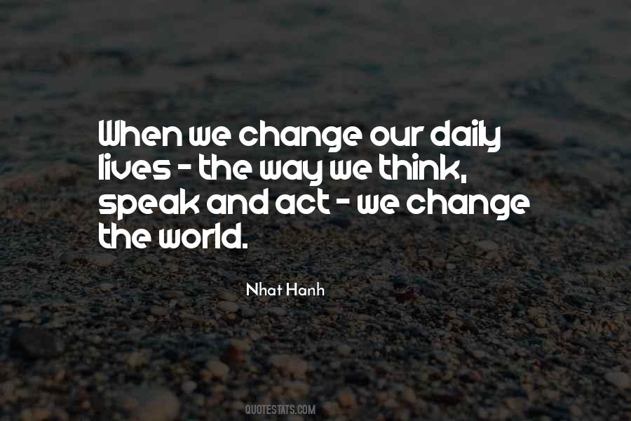 Change The Way We Think Quotes #1335651