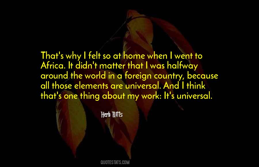 Foreign Country Quotes #1217022