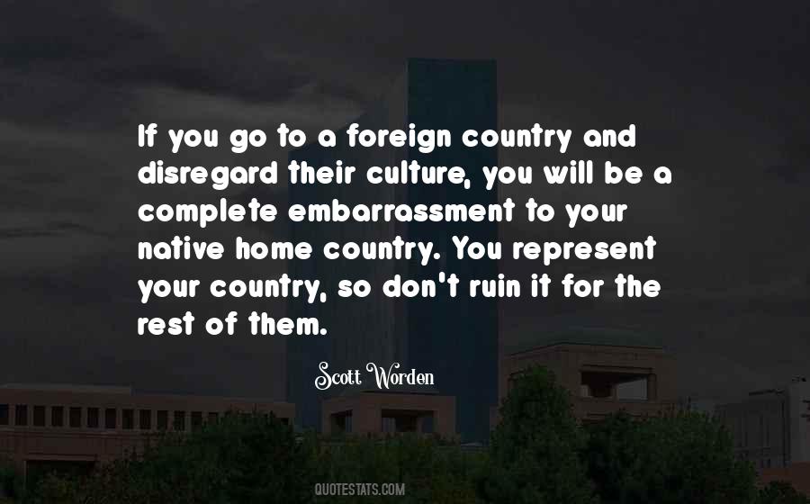 Foreign Country Quotes #326829