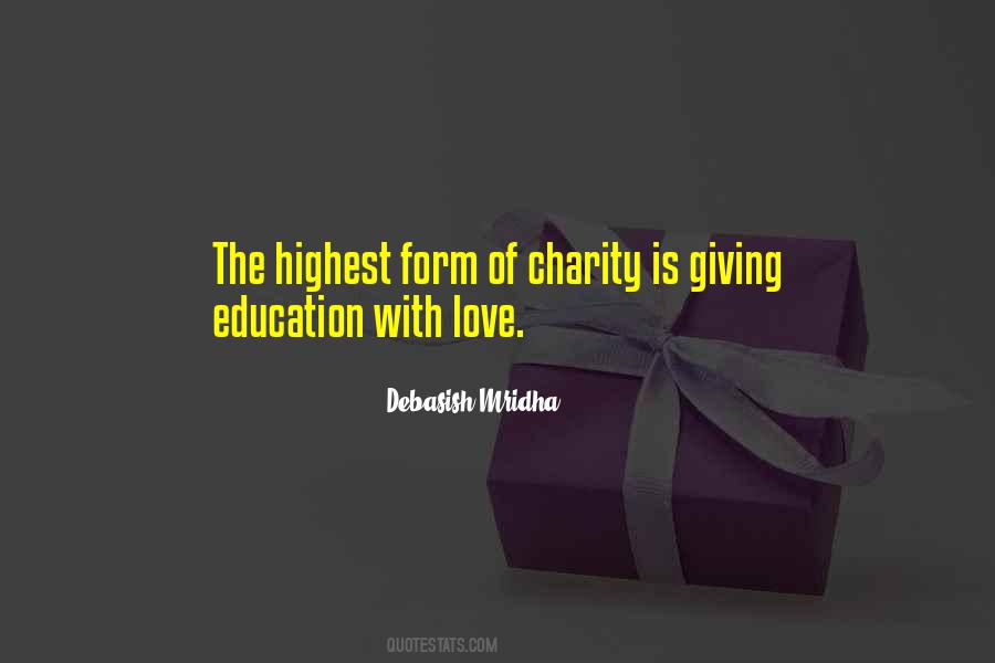 Charity Love Quotes #132693