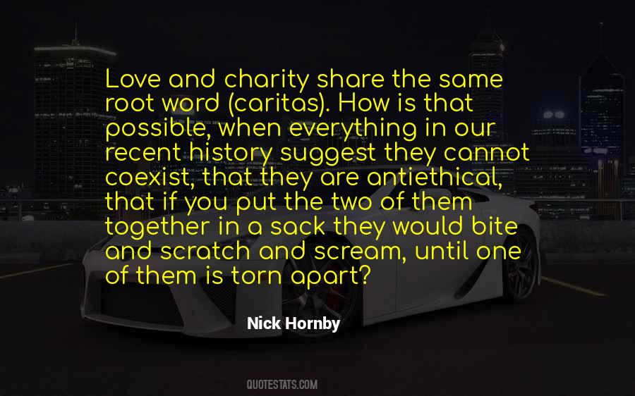 Charity Love Quotes #1870279