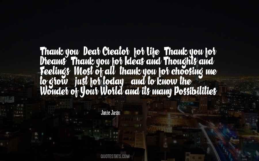 Creator Of Life Quotes #248444