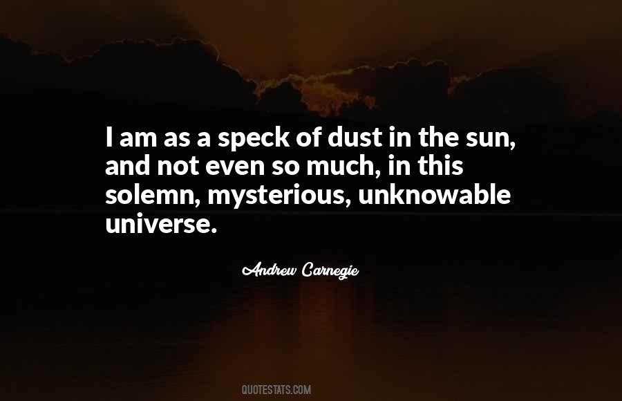 Speck In The Universe Quotes #1432437