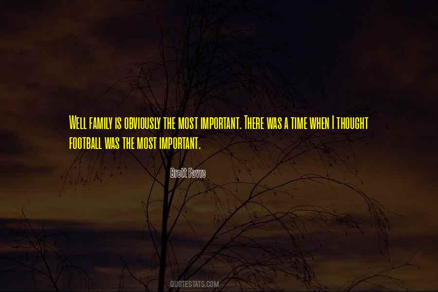 Family Is Most Important Quotes #425978