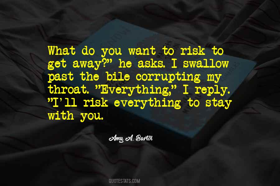 Risk Everything Quotes #1023555