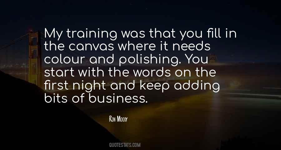 Night Training Quotes #796550