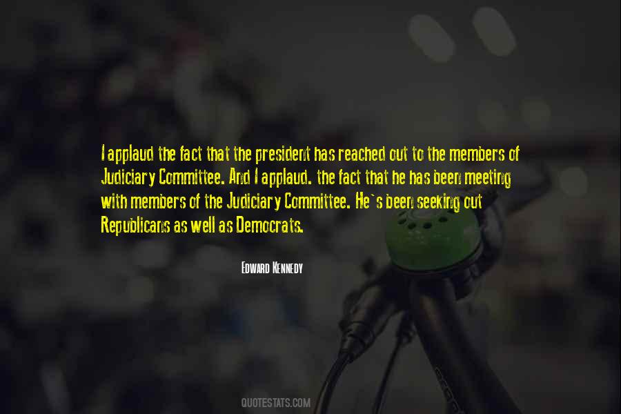Quotes About The Judiciary Committee #848233