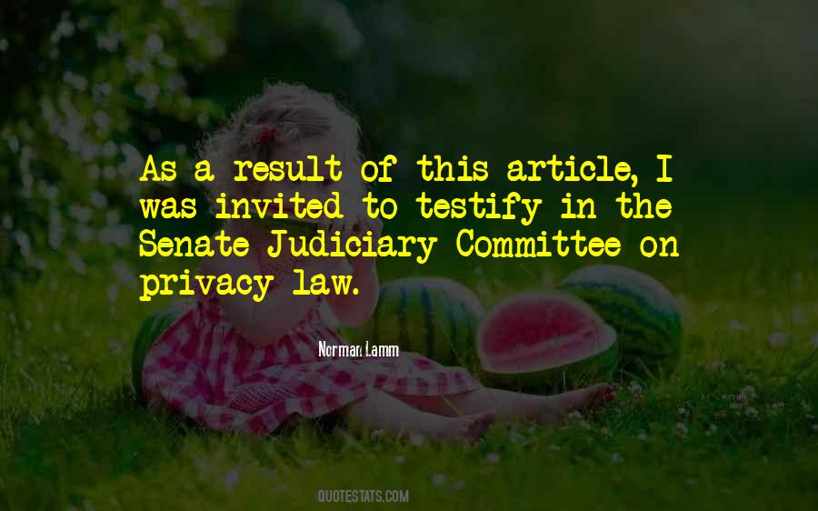 Quotes About The Judiciary Committee #910053