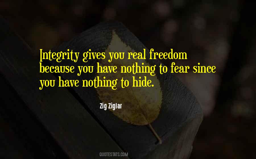 Fear Freedom Quotes #722943