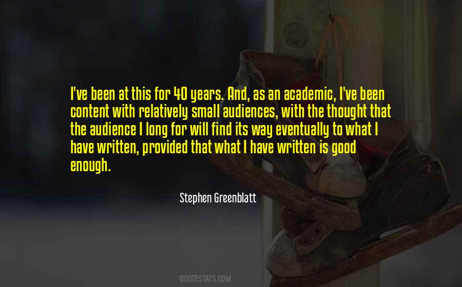 Good Is Good Enough Quotes #496250