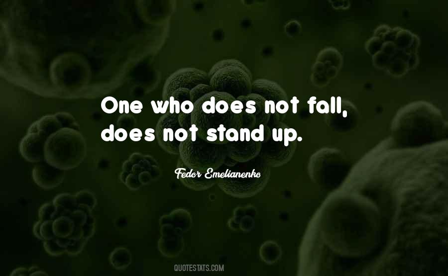 Fall Stand Up Quotes #212811