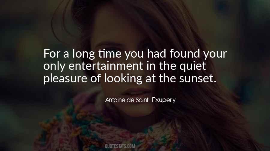 Quiet Sunset Quotes #1447554