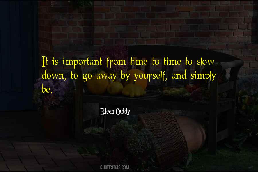 Time To Slow Down Quotes #67198
