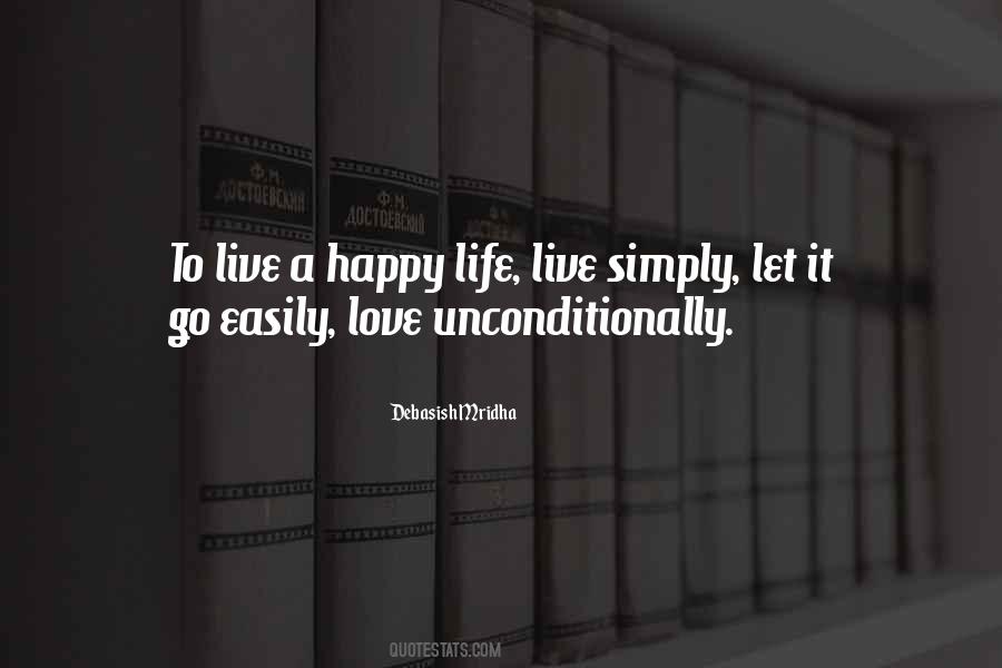 Happy Life Simple Quotes #1405476