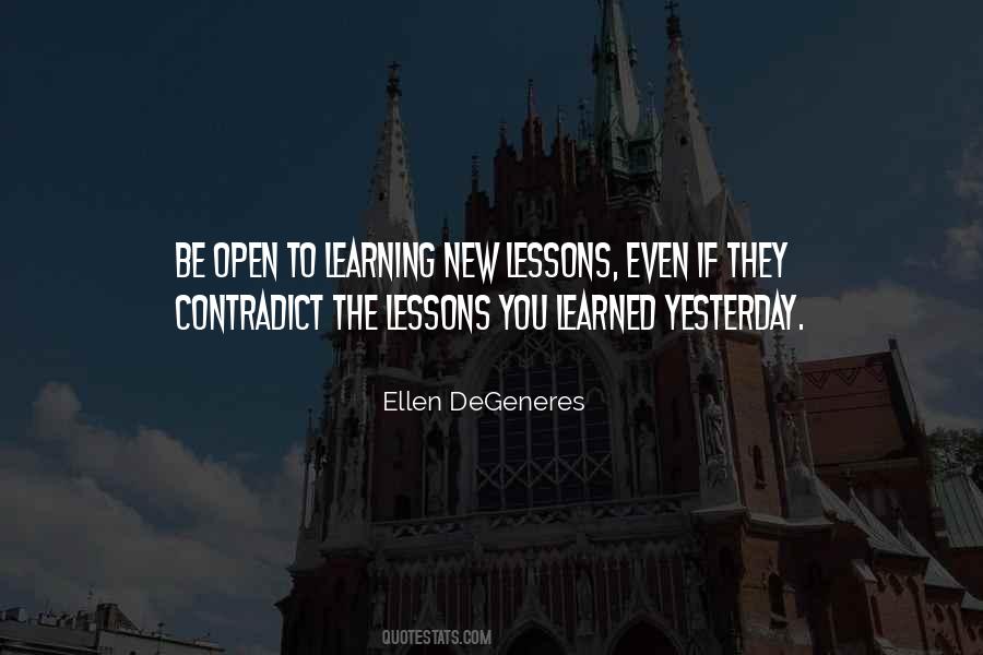 Open To Learning Quotes #1113044
