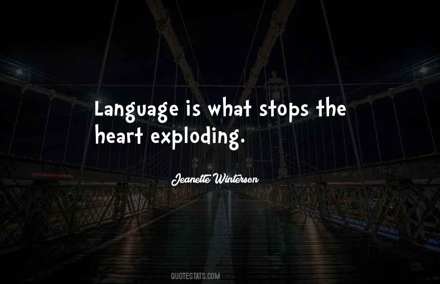 Heart Language Quotes #474411