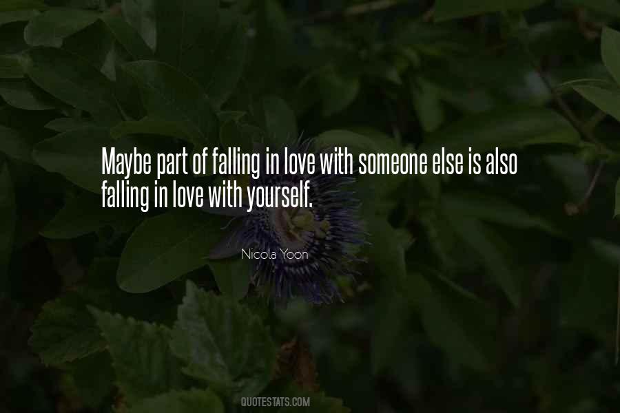 Falling In Love Someone Quotes #922066