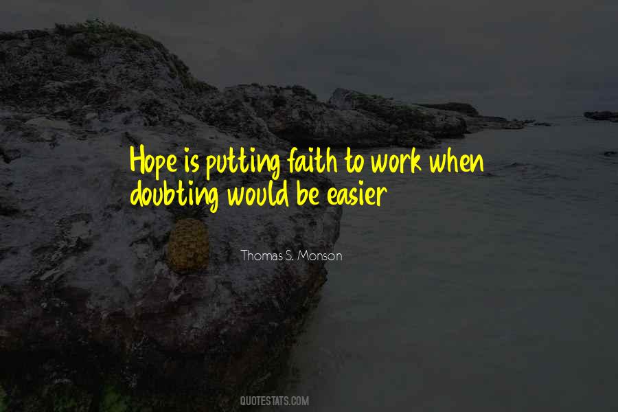Hope Is Faith Quotes #111402
