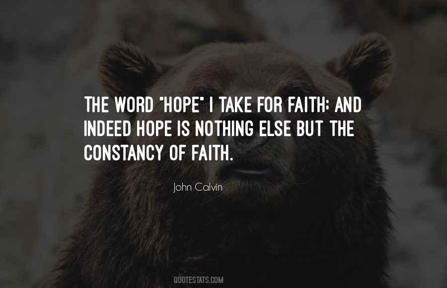 Hope Is Faith Quotes #357357