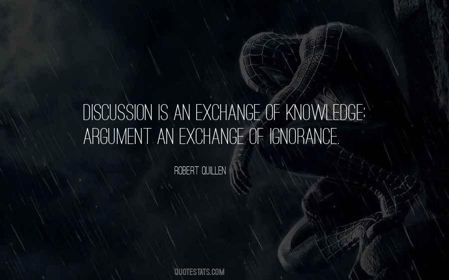 Exchange Of Knowledge Quotes #1184645