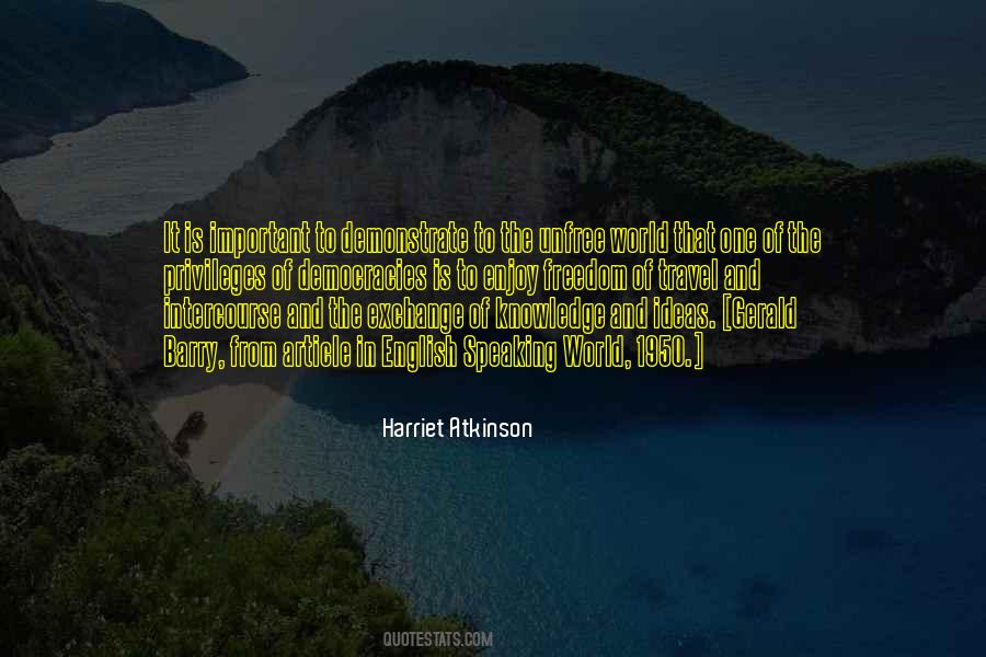 Exchange Of Knowledge Quotes #580966