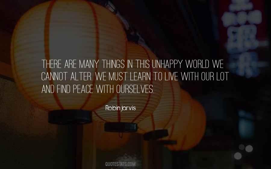 Learn To Live In Peace Quotes #1211325
