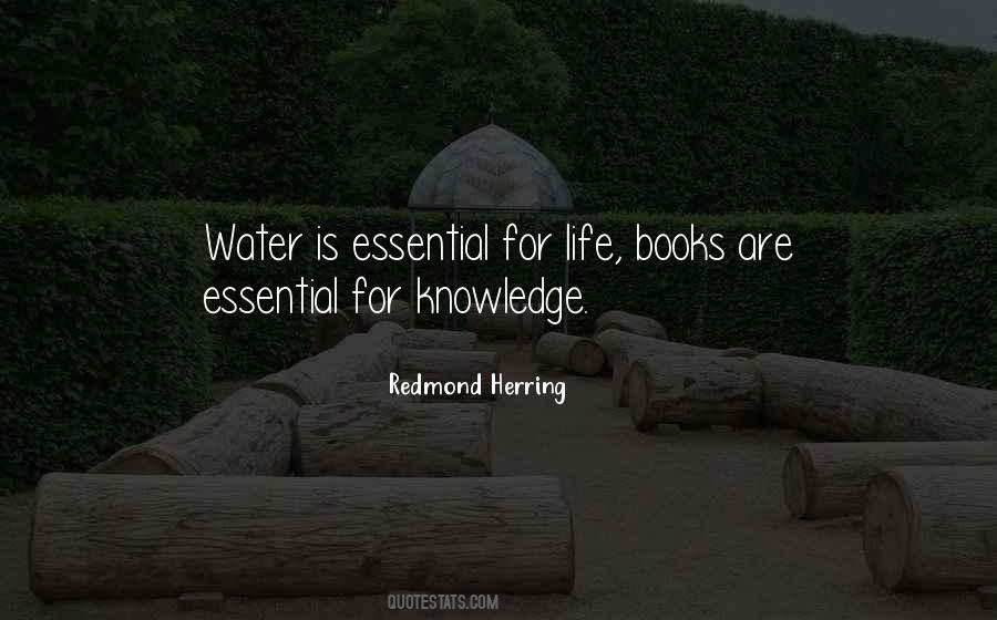 Water Is Essential Quotes #1612971