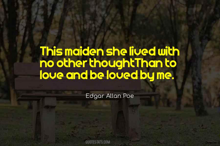Edgar Allan Poe Love Quotes #1577622