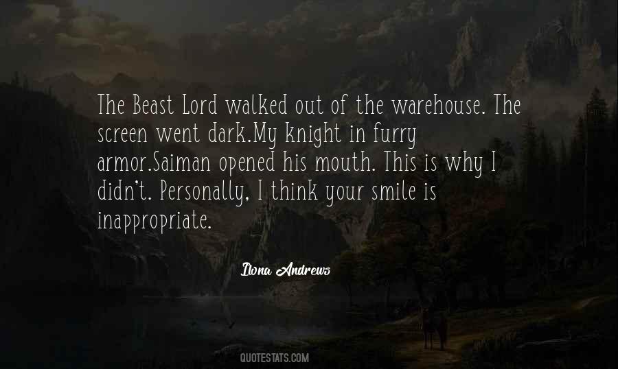 Walked In The Dark Quotes #1814061