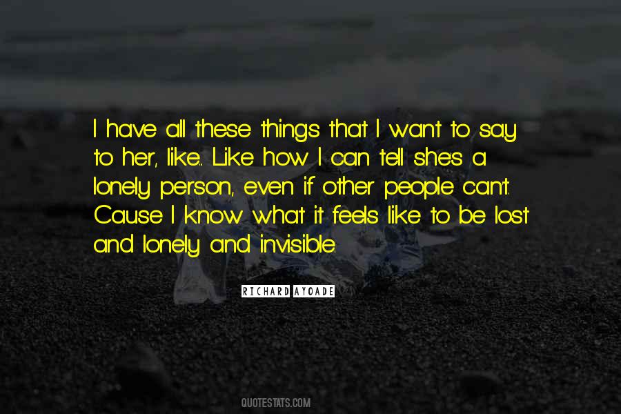 Want To Be Invisible Quotes #306205