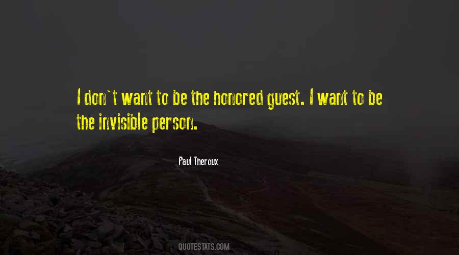 Want To Be Invisible Quotes #514867
