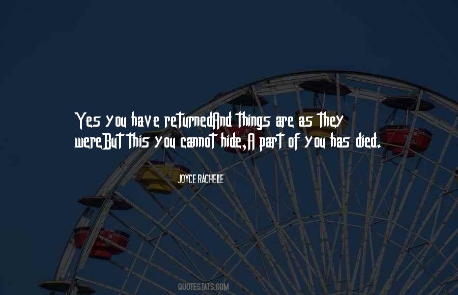 You Cannot Hide Quotes #527785