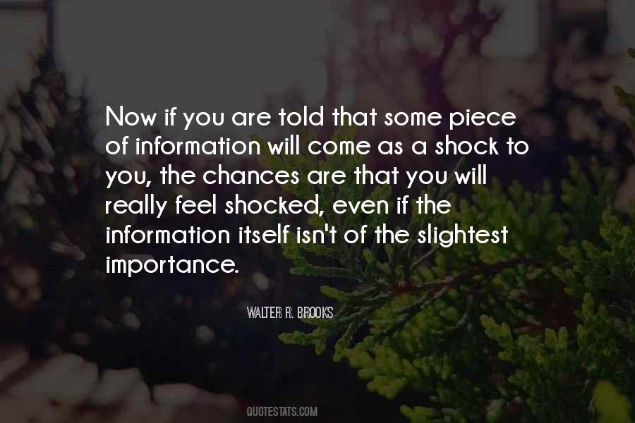 Quotes About The Importance Of Information #1810673