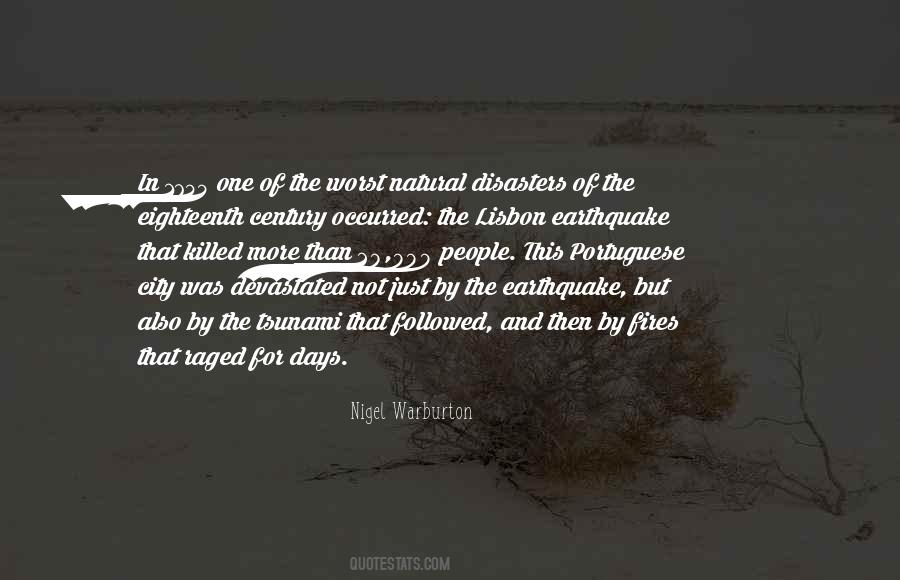 Quotes About Earthquake And Tsunami #1196416
