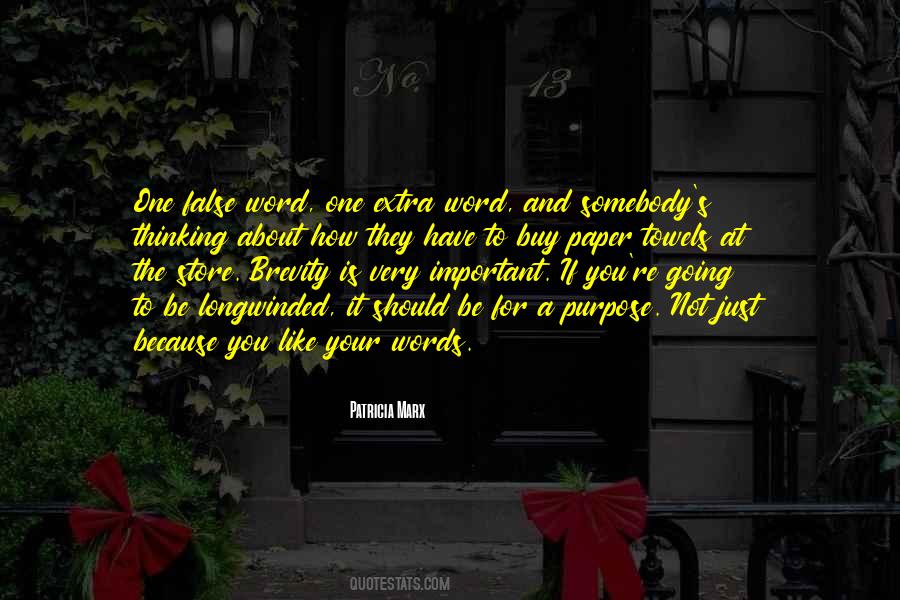 Word Is Important Quotes #1004148