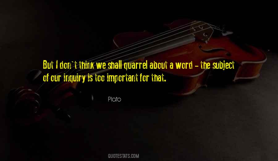 Word Is Important Quotes #1283528