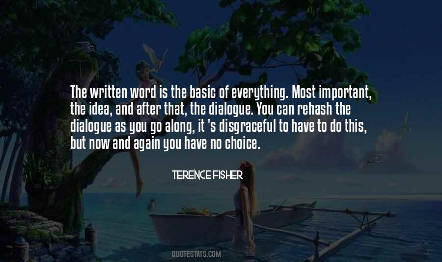 Word Is Important Quotes #1559031