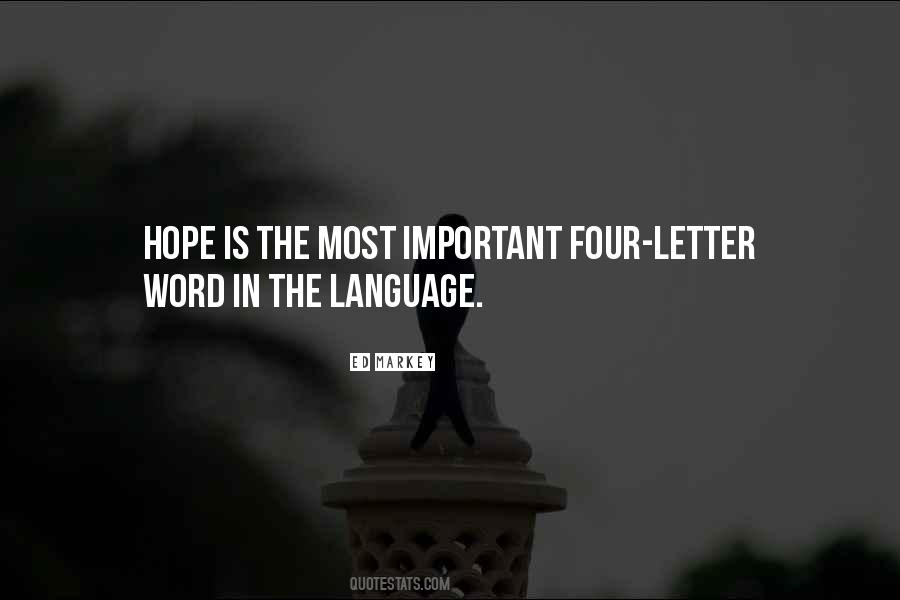 Word Is Important Quotes #570449