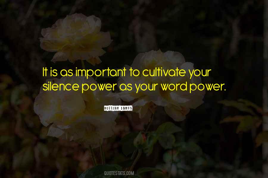 Word Is Important Quotes #625662